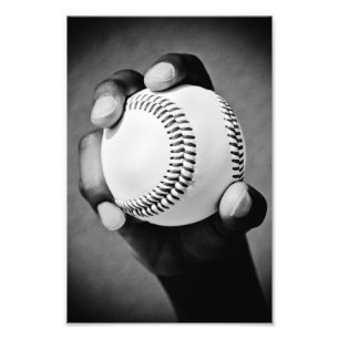 Baseball in der Hand Fotodruck