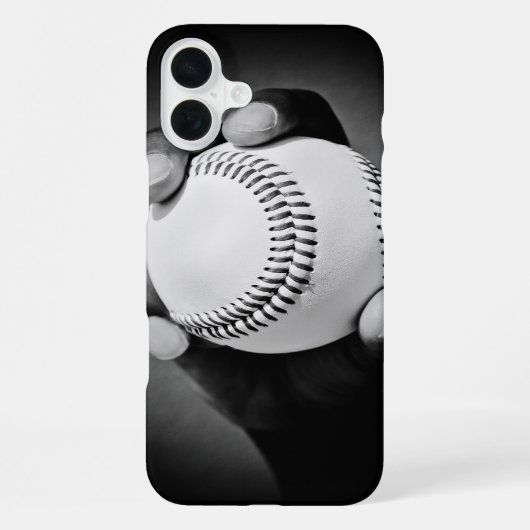 Baseball in der Hand iPhone Hülle (Rückseite)
