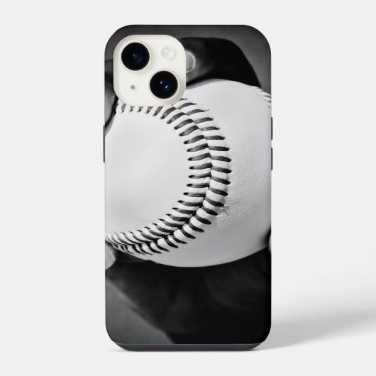 Baseball in der Hand iPhone Hülle (Rückseite)