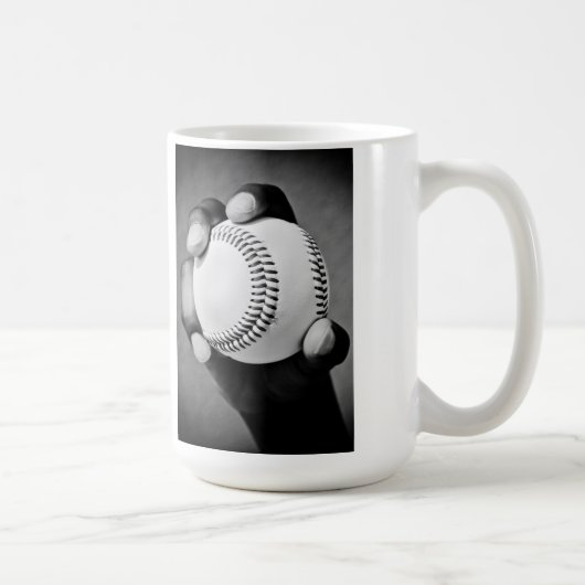 Baseball in der Hand Kaffeetasse (Rechts)