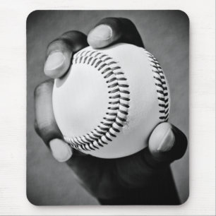 Baseball in der Hand Mousepad