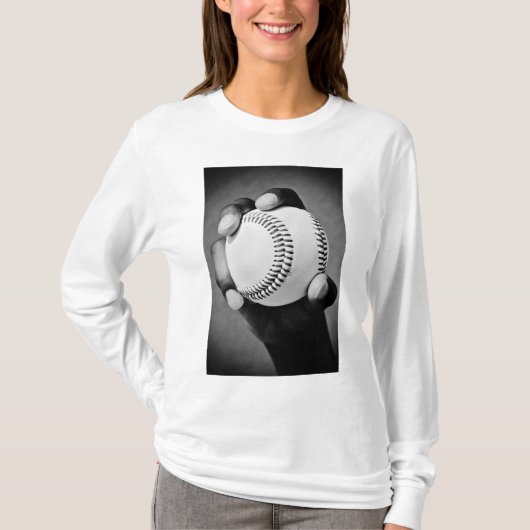 Baseball in der Hand T-Shirt (Vorderseite)
