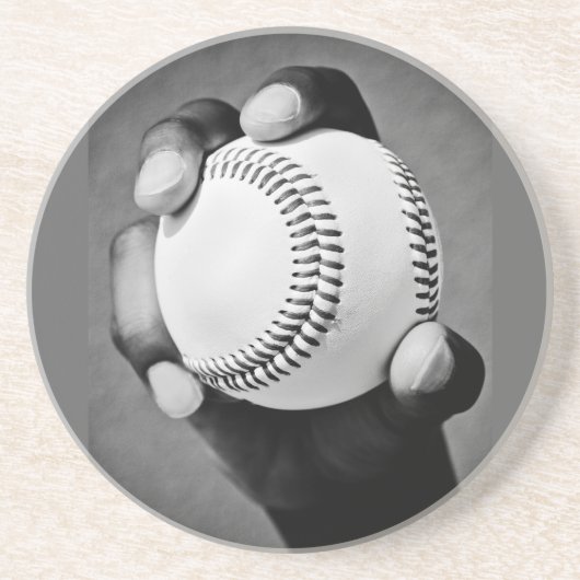 Baseball in der Hand Untersetzer (Vorne)