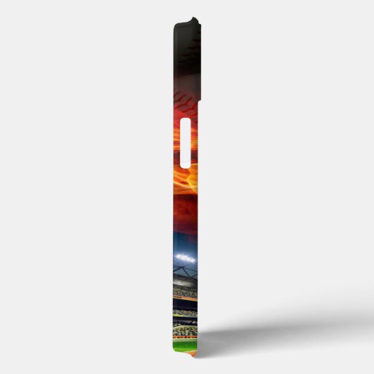 Baseball in Flammen Case-Mate iPhone Hülle (Rückseite / Rechts)