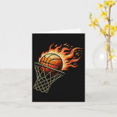 Baseball in Flammen Karte (Gelbe Blume)