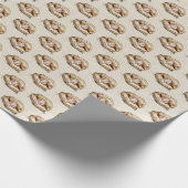 Baseball in Glove Geburtstag Geschenkpapier (Ecke)