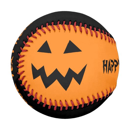 Baseball in Schwarz-Orange-Halloween-Party (Vorderseite Links)