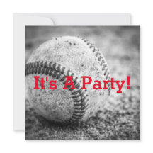 Baseball in Schwarz und Weiß