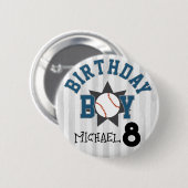 Baseball-individuelle Name Button (Vorne & Hinten)