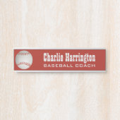 Baseball-individuelle Name und Farbe Türschild (Vorderseite )