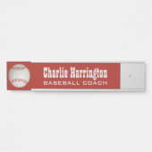 Baseball-individuelle Name und Farbe Türschild (Vorderseite )