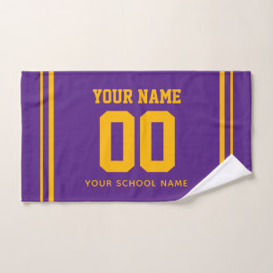 Baseball individueller Name & Rückennummer, Teamge Handtuch