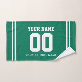 Baseball individueller Name & Rückennummer, Teamge Handtuch