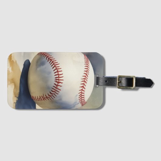 Baseball Inspirational Gepäckanhänger (Vorderseite (Horizontal))