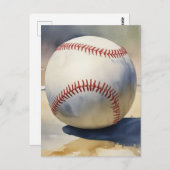 Baseball Inspirational Postkarte (Vorne/Hinten)