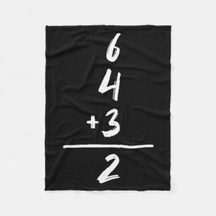Baseball-Inspirierte Mathematik 6 4 3 2 Double Pla Fleecedecke