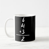 Baseball-Inspirierte Mathematik 6 4 3 2 Double Pla Kaffeetasse (Links)