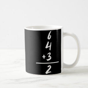 Baseball-Inspirierte Mathematik 6 4 3 2 Double Pla Kaffeetasse