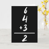Baseball-Inspirierte Mathematik 6 4 3 2 Double Pla Karte (Gelbe Blume)