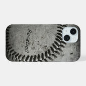 Baseball iPhone 15 Hülle (Rückseite (Horizontal))