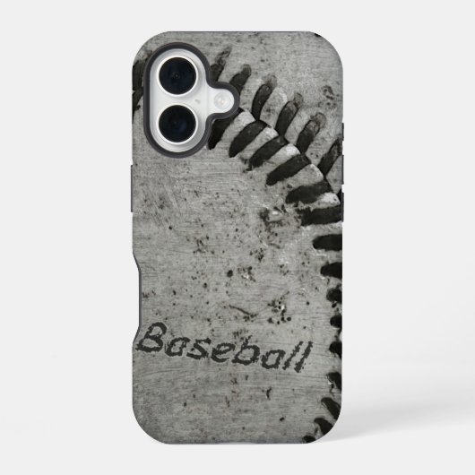 Baseball iPhone 16 Hülle (Rückseite)