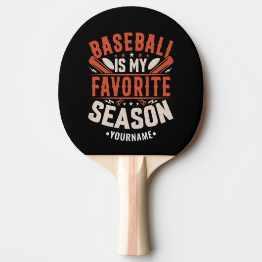 Baseball is my Favorite Season Tischtennis Schläger (Vorderseite)