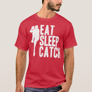 Baseball isst Schlaf T-Shirt