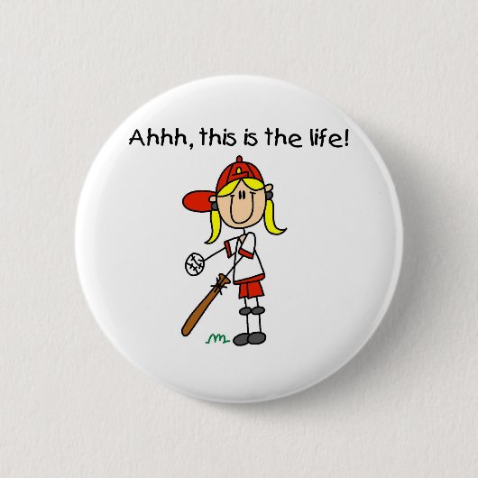 Baseball ist Leben Button (Vorderseite)