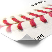 Baseball ist Leben Poster (Ecke)