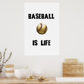 Baseball ist LIfe Poster (Küche)