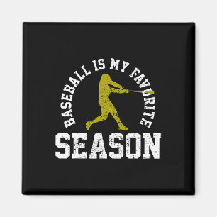 Baseball ist mein Lieblingssaison Vintages Geschen Magnet