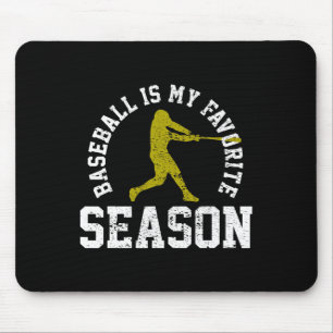 Baseball ist mein Lieblingssaison Vintages Geschen Mousepad