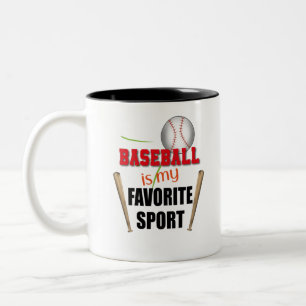 Baseball ist mein Lieblingssport Zweifarbige Tasse