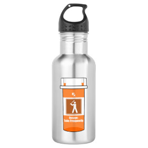 Baseball ist mein Medikament Edelstahlflasche