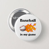 Baseball ist mein Spiel-Knopf Button (Vorne & Hinten)