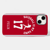 Baseball ist mein Spiel | Sportteam Jersey Inspiri Case-Mate iPhone Hülle (Rückseite (Horizontal))