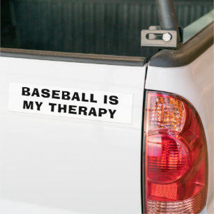 Baseball ist mein Therapieverfahren-Autoaufkleber Autoaufkleber