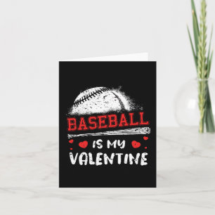 Baseball ist mein Valentiner Valentinstag Cool Spo Karte