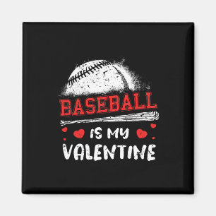 Baseball ist mein Valentiner Valentinstag Cool Spo Magnet