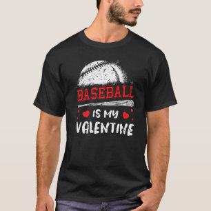 Baseball ist mein Valentiner Valentinstag Cool Spo T-Shirt