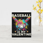 Baseball Ist Mein Valentinstag Eiscreme Tropfen Ge Karte (Gelbe Blume)