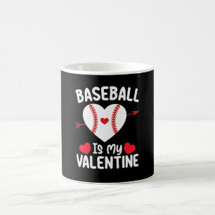 Baseball ist mein Valentinstag-Sport Kaffeetasse