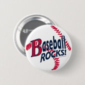 Baseball ist Spitze! Knopf Button (Vorne & Hinten)