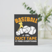 Baseball ist wie Klebeband, das alles fixiert Postkarte (Stehend Vorderseite)