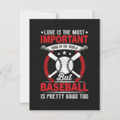 Baseball ist ziemlich gut feiertagskarte (Vorderseite)