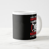 Baseball ist ziemlich gut Jumbo-Tasse (Vorderseite Rechts)