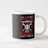 Baseball ist ziemlich gut Jumbo-Tasse (Rechts)
