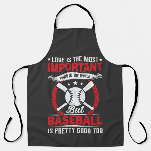 Baseball ist ziemlich gut schürze (Vorderseite)