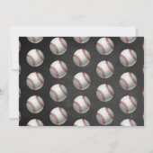 Baseball, jedes Alter Geburtstag Foto Dankeskarte (Rückseite)