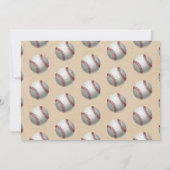 Baseball, jedes Alter Geburtstag Foto Dankeskarte (Rückseite)